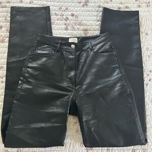 Wilfred Black Vegan Leather Jeans